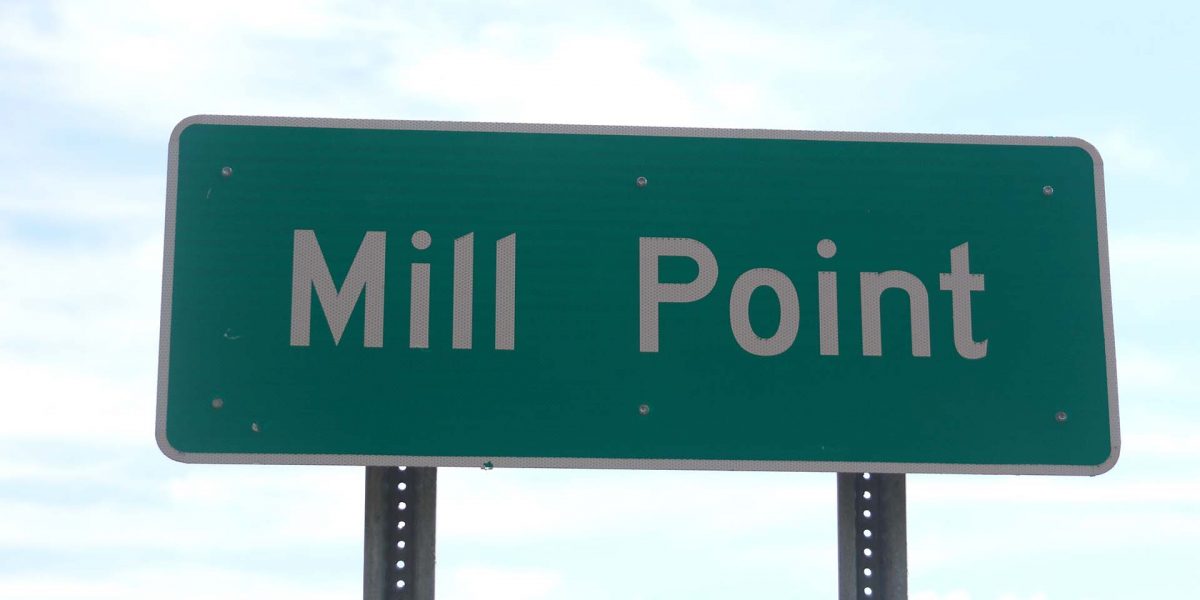 Mill Point Traffic Sign